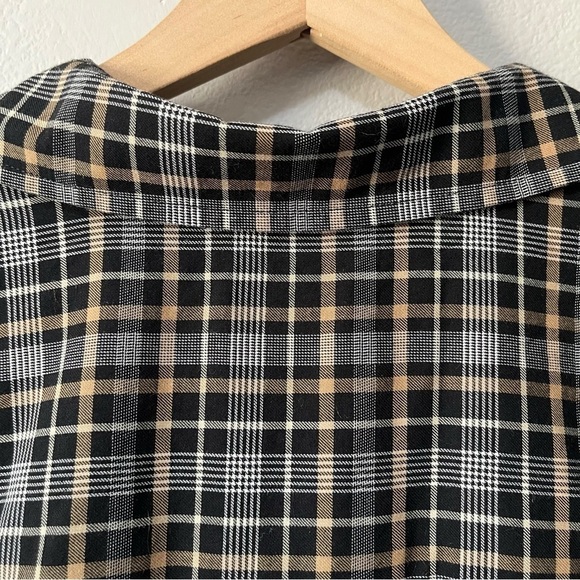 Everlane Women's Size 00 Lightweight Flannel Oversized Button Down Shirt Plaid - Picture 11 of 13